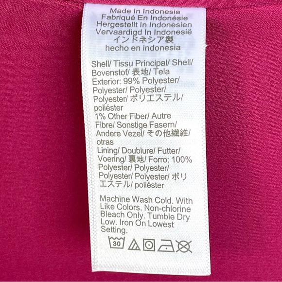 J. Crew Ruffle Blouse Shimmery Clip-Dots V-Neck Long Sleeve Elastic Cuff lined - Picture 8 of 8